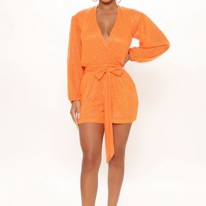 Fashion Nova romper with sequins